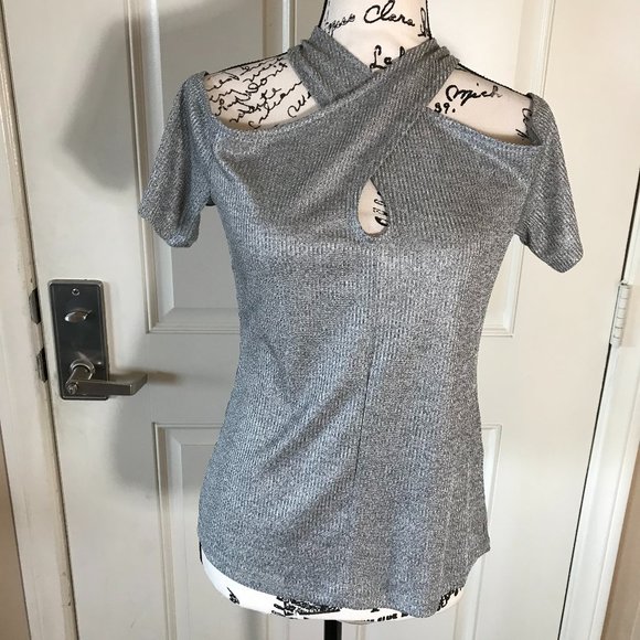 NWT INC International Concepts Ribbed Cold Shoulde - Picture 2 of 4